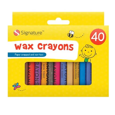 Wax Crayons 40-pack