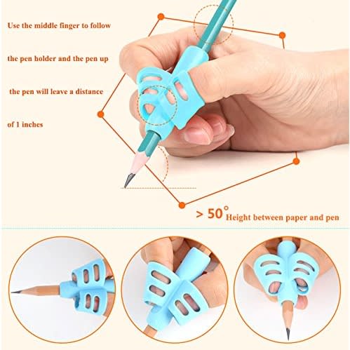 3 Pieces Two-fingered Writing Grips.