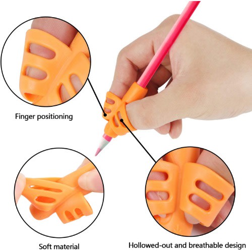 3 Pieces Two-fingered Writing Grips.