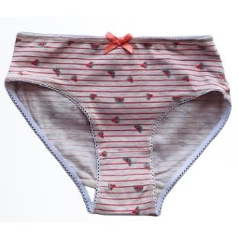 7 Pack Colored Girls Briefs- F1