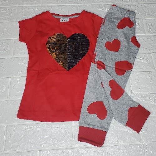 Girl Love Shimmer Casual/sleepwear Set