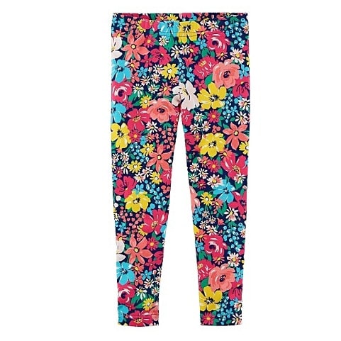 Floral Print Leggings - Multicolour