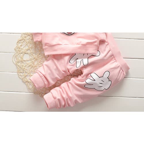 Girl Set - Minnie Mouse Tracksuit - 2 Piece - Light Pink