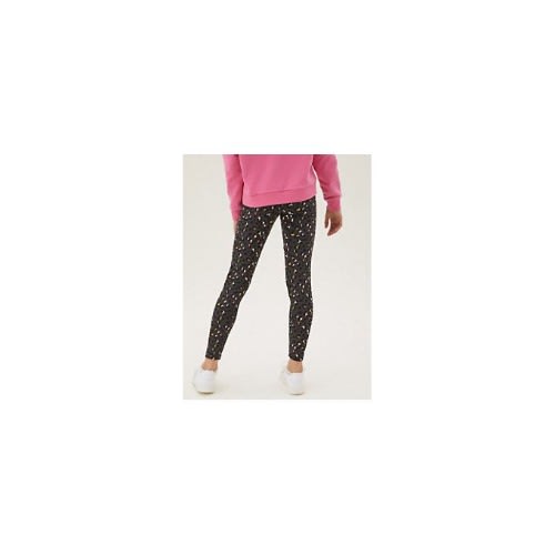 Cotton Rich Leopard Print Leggings