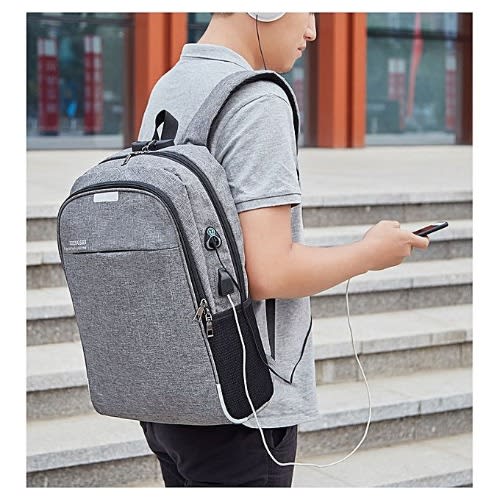 16" Anti Theft Backpack With 6000mah Power Bank