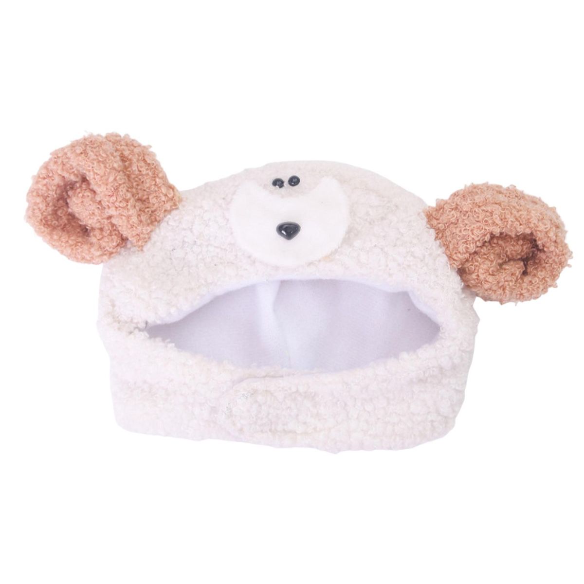 Cat Hat Cute Sheep Pet Cat Headgear Beige