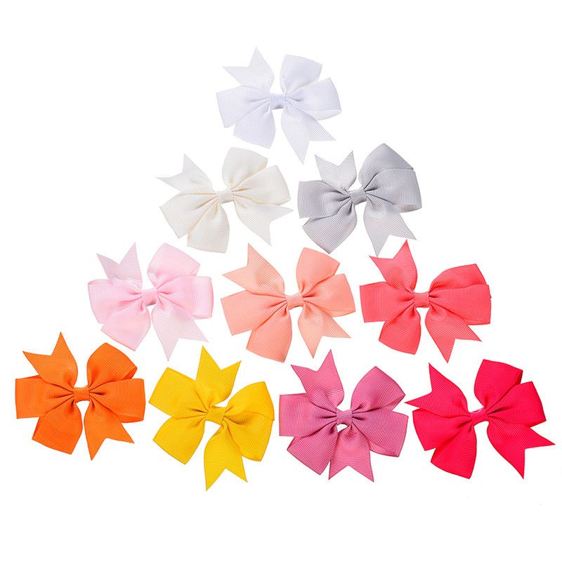20 Pcs/sets Children Headwear Colorful Hair Clip Bow Tie