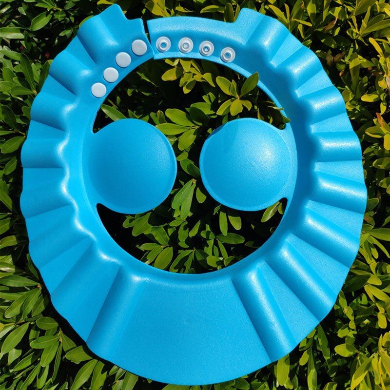Adjustable Safe Baby Shower Cap Protect Soft Children Kid Shampoo Bath Wash Hair Shield Hat Waterproof Prevent Water Into Ear A