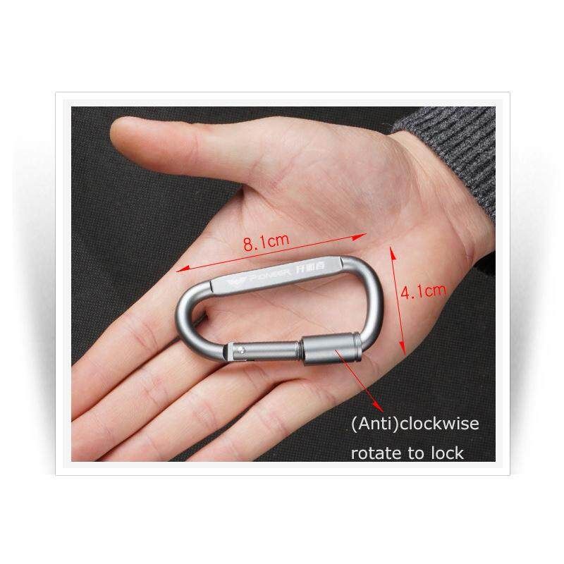 Aluminum Alloy Carabiner Multi Use Backpack Keychain Bottle Tent Rope Buckle Climbing