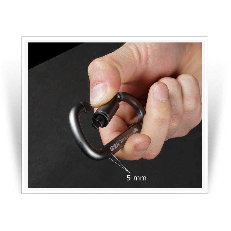 Aluminum Alloy Carabiner Multi Use Backpack Keychain Bottle Tent Rope Buckle Climbing