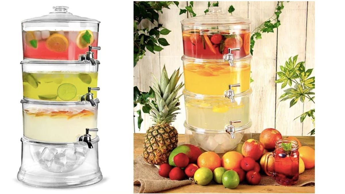 3-Tier Water Beverage Juice Tea Dispenser
