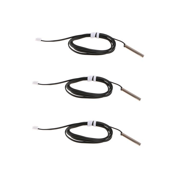 3xNTC Thermistor 1Meter 10K 1 Temperature Sensor Waterproof 5x30mm