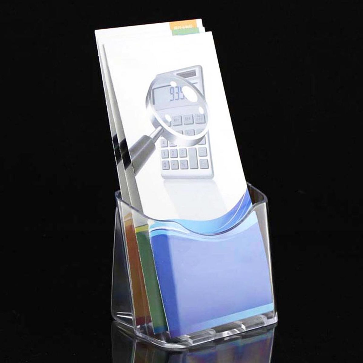 Stand-alone Brochure Holder Acrylic Brochure Holder Set for Flyers Transparent