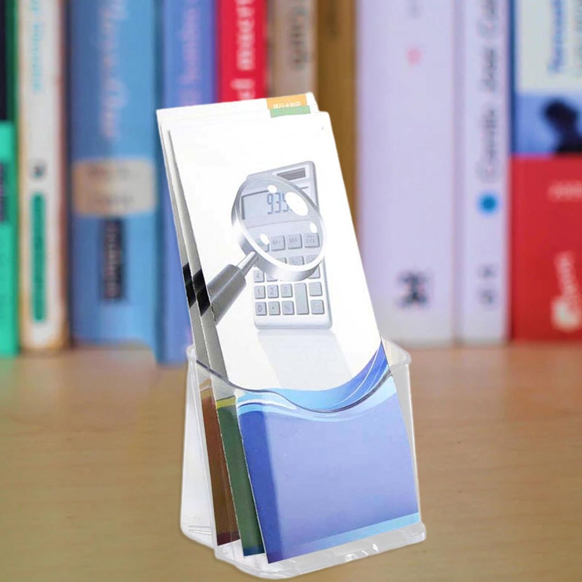Stand-alone Brochure Holder Acrylic Brochure Holder Set for Flyers Transparent