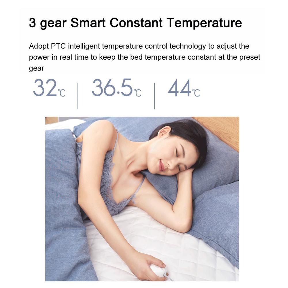 Xiaoda Smart Electric Blanket WiFi Bed Warmer w/21V Safe Voltage/Fast Heating/Adjustable Temperature/Mijia App Control Bed Heating Machine