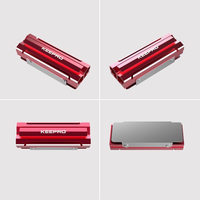 Aluminum Heatsinks Thermal Pads For M.2 2280 SSD Hard Drive Heat Red