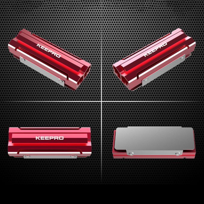 Aluminum Heatsinks Thermal Pads For M.2 2280 SSD Hard Drive Heat Red