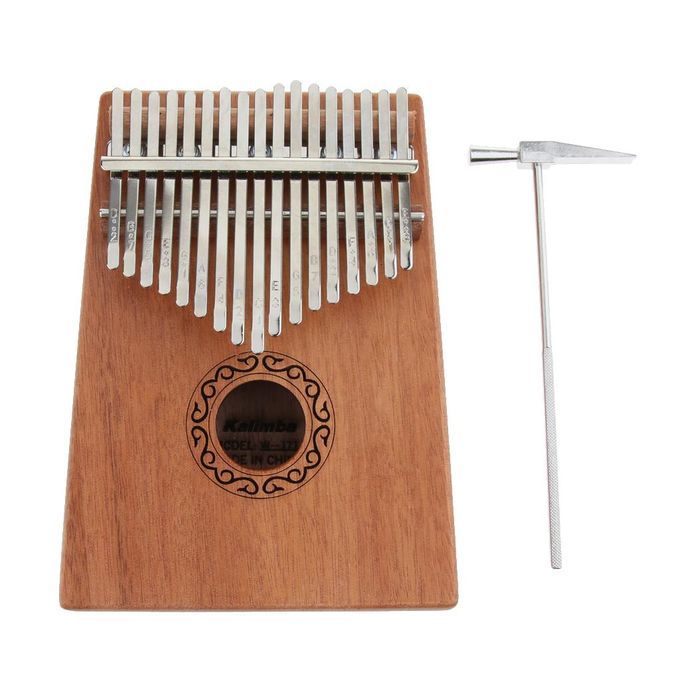 17 Keys Kalimba Thumb Piano   Body With Carry Bag Tuner Hammer