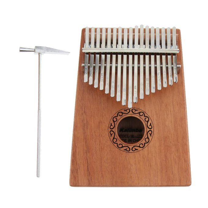 17 Keys Kalimba Thumb Piano   Body With Carry Bag Tuner Hammer
