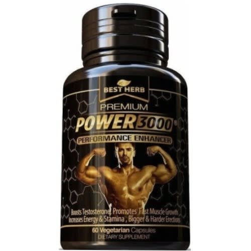 Best Herb- Men's Sexual Health: Premium Power 3000 Performance Enhancer – 60 Vegan Capsules