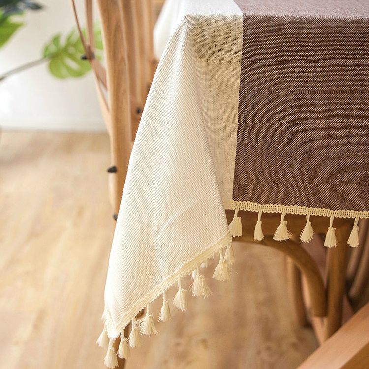Tablecloth Plaid Decorative Linen Tablecloth
