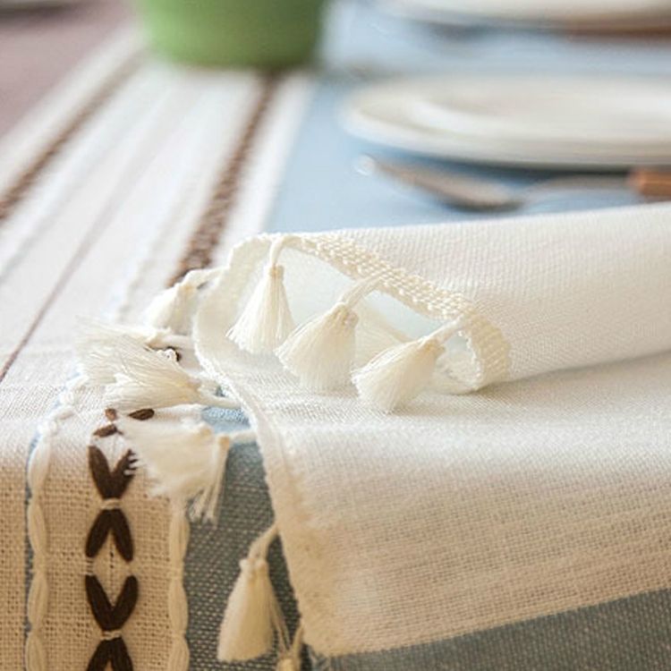 Tablecloth Plaid Decorative Linen Tablecloth