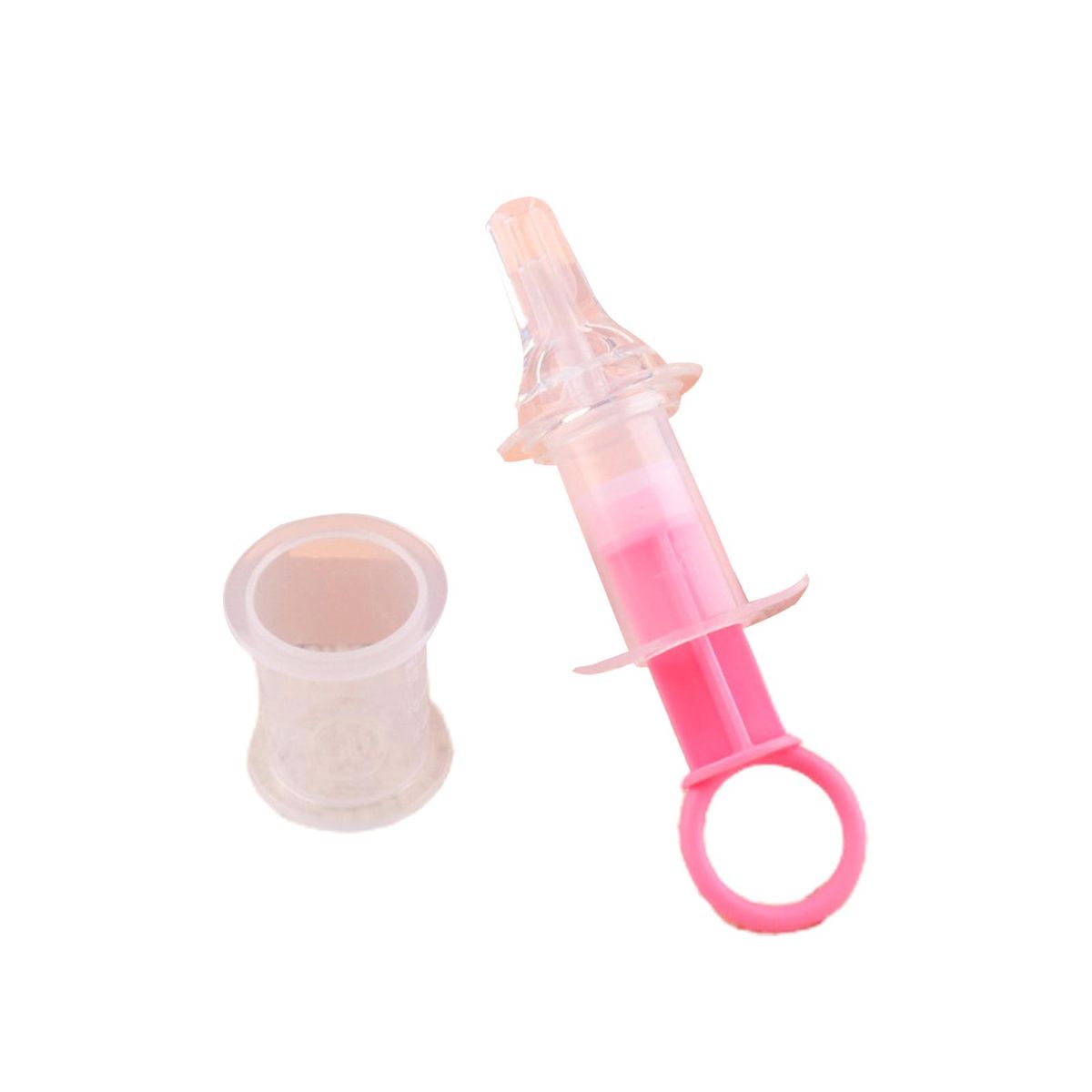Pet Feeding Tube Cat Dog Feeding Oral Syringe Pink