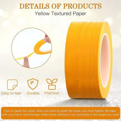 6 Rolls Fine Line Tape 1/16,7/10,1/8,1/4,1/2,3/4