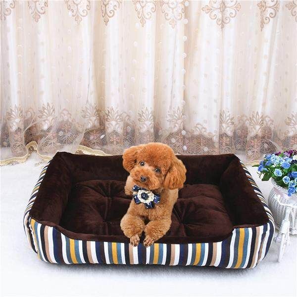 4 Size Choice Washable Resist Dirty And Bit Canvas Pet Pad Cat Dog Puppy Mat Bed#80CM Coffee 80cm {Brown}