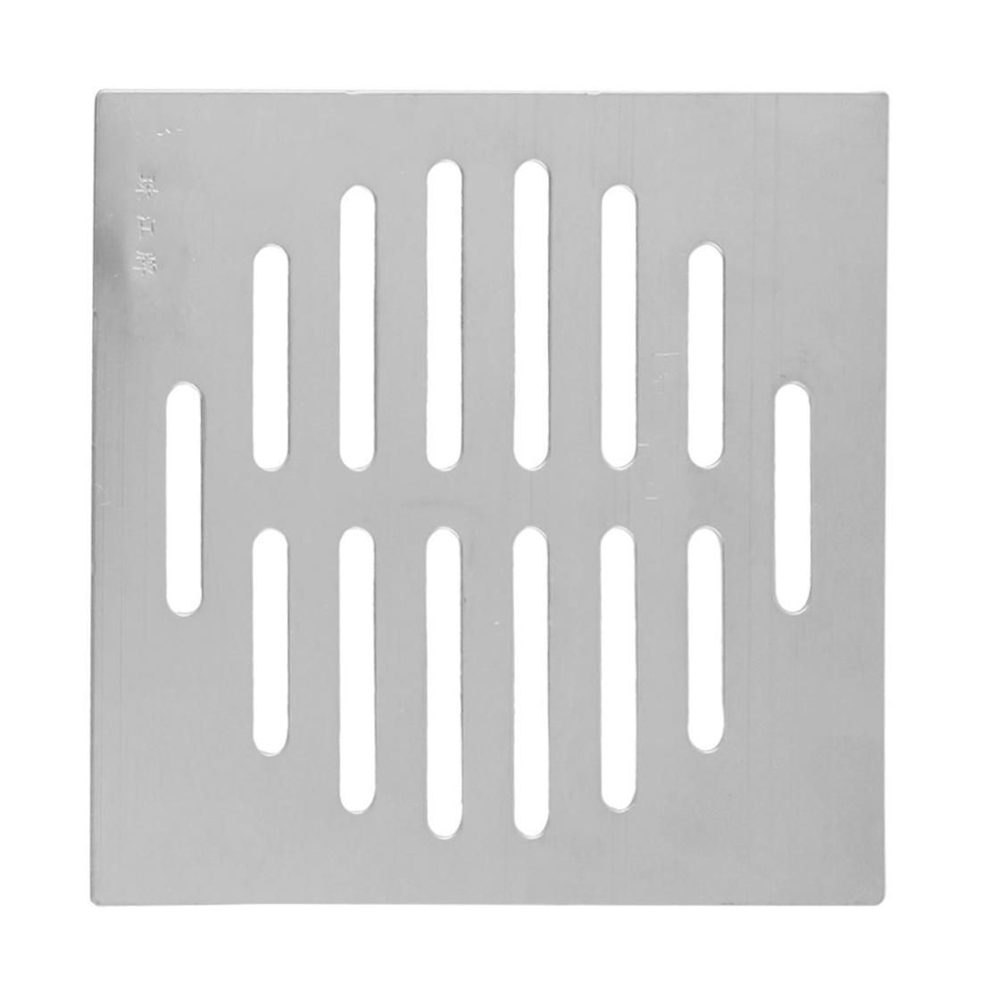 Home Bathroom Supplies Silver Tone Square Stainless Steel