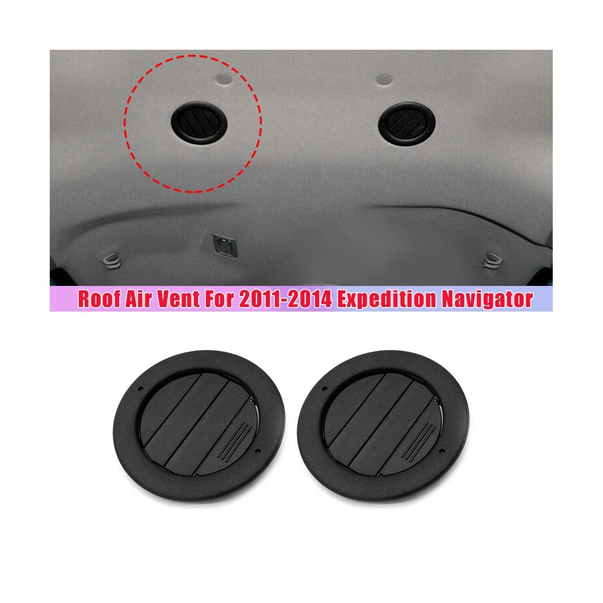 2PCS Headliner / Ceiling Roof Air Vents