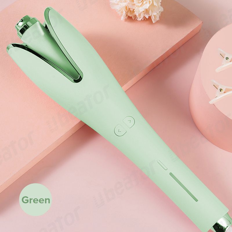 4 Heat Levels Smart Induction Auto Rotation Curling Wand Hair Curlers Ceramic Coating Fast Heating