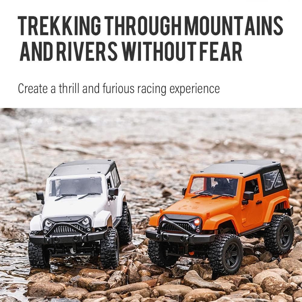 F2 RC Car 1/14 Scale Remote Control Truck Convertible 4WD 2.4GHz Off Road RC Trucks 30km/h High Speed Vehicle Crawler with LED Light RC Racing Car for Kids Adults