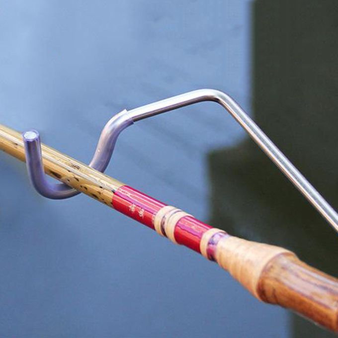 Solid Rod Holder Hanger Fish Rods Rest Hook Head For Left Hand