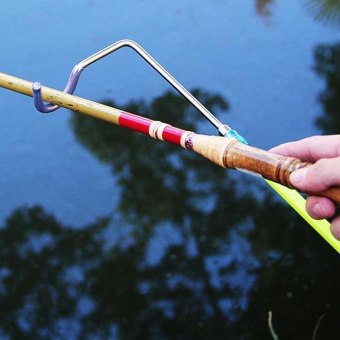 Solid Rod Holder Hanger Fish Rods Rest Hook Head For Left Hand