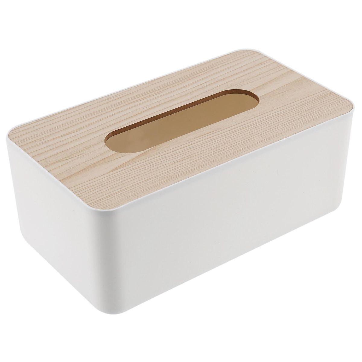 Tissue Box Wooden Lid Sanitary Paper Box Solid Wood Napkin H