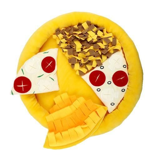 Dog Traning Sniffing Mat For Dog Pet Slow Feeding Snuffle Blanket Detachable Fleece Pads Dog Relieve Stress Nosework Puzzle Toy