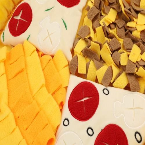 Dog Traning Sniffing Mat For Dog Pet Slow Feeding Snuffle Blanket Detachable Fleece Pads Dog Relieve Stress Nosework Puzzle Toy