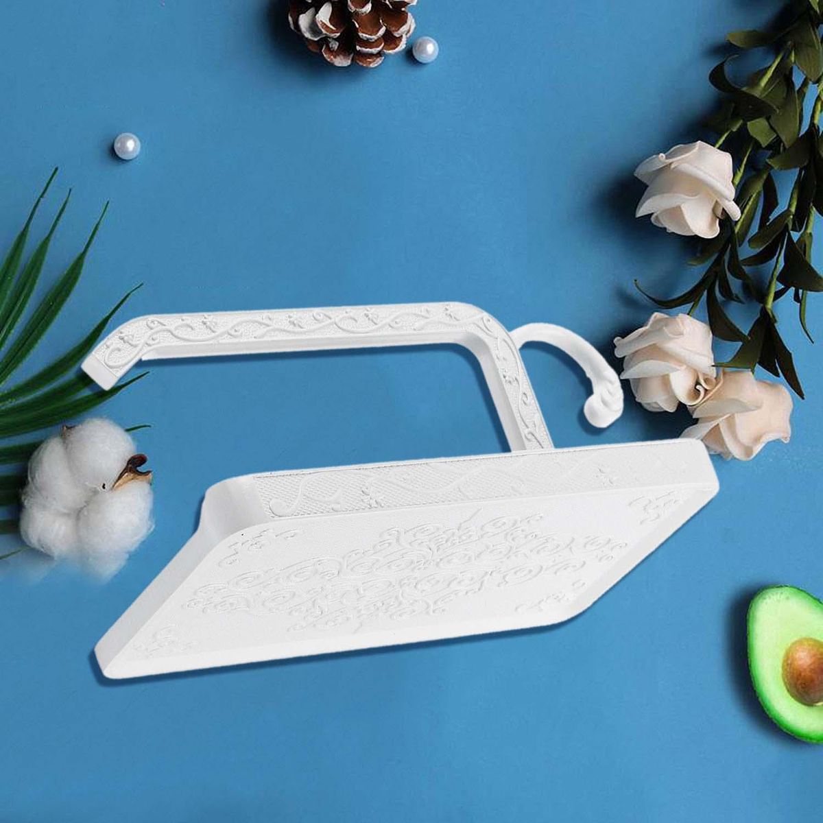 1Pcs Stainless Steel Wall Mounted Toilet Roll Tissue Holder Stand Phone Shelf Bathroom Paper Holder