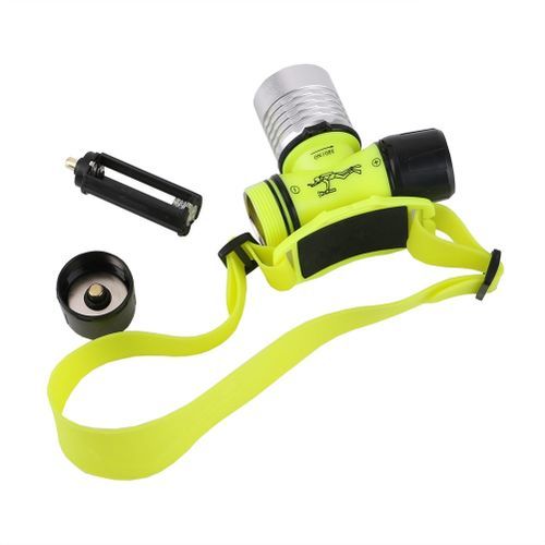 Underwater 20M Diving Diver Headlight Torch LED Headlamp Rotation Head Waterproof Rechargeable 18650 Battery White Light BIL