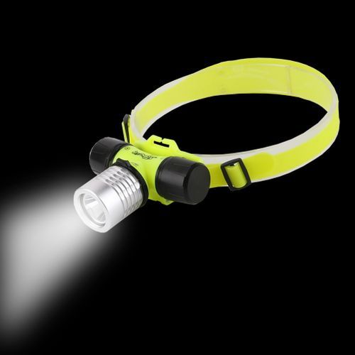 Underwater 20M Diving Diver Headlight Torch LED Headlamp Rotation Head Waterproof Rechargeable 18650 Battery White Light BIL