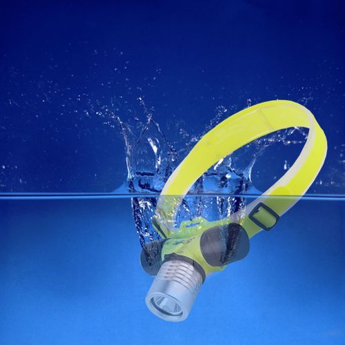 Underwater 20M Diving Diver Headlight Torch LED Headlamp Rotation Head Waterproof Rechargeable 18650 Battery White Light BIL