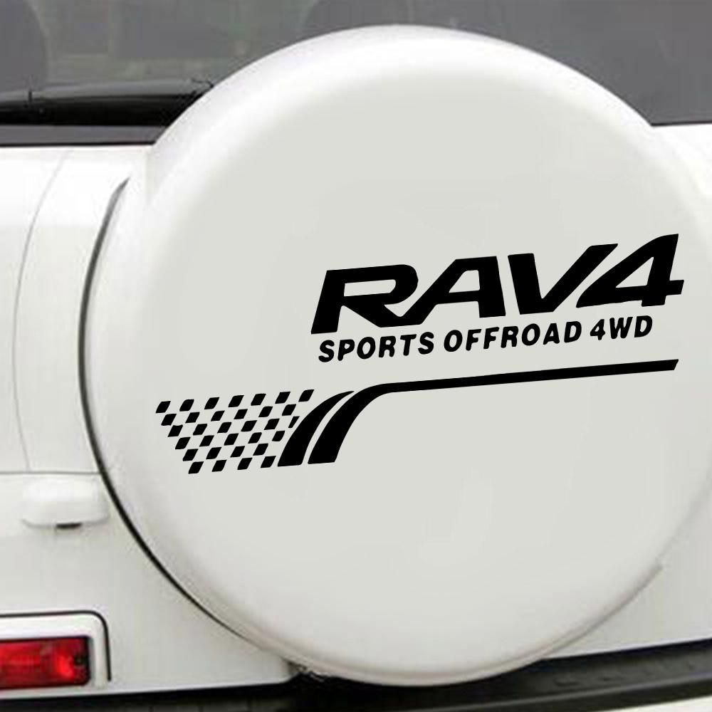 New Car Sticker Off-Road for Rav4 Spare Tire Decal Creative Racing Sports Car Decal Decoration Door Handle Vinyl Car Accessories