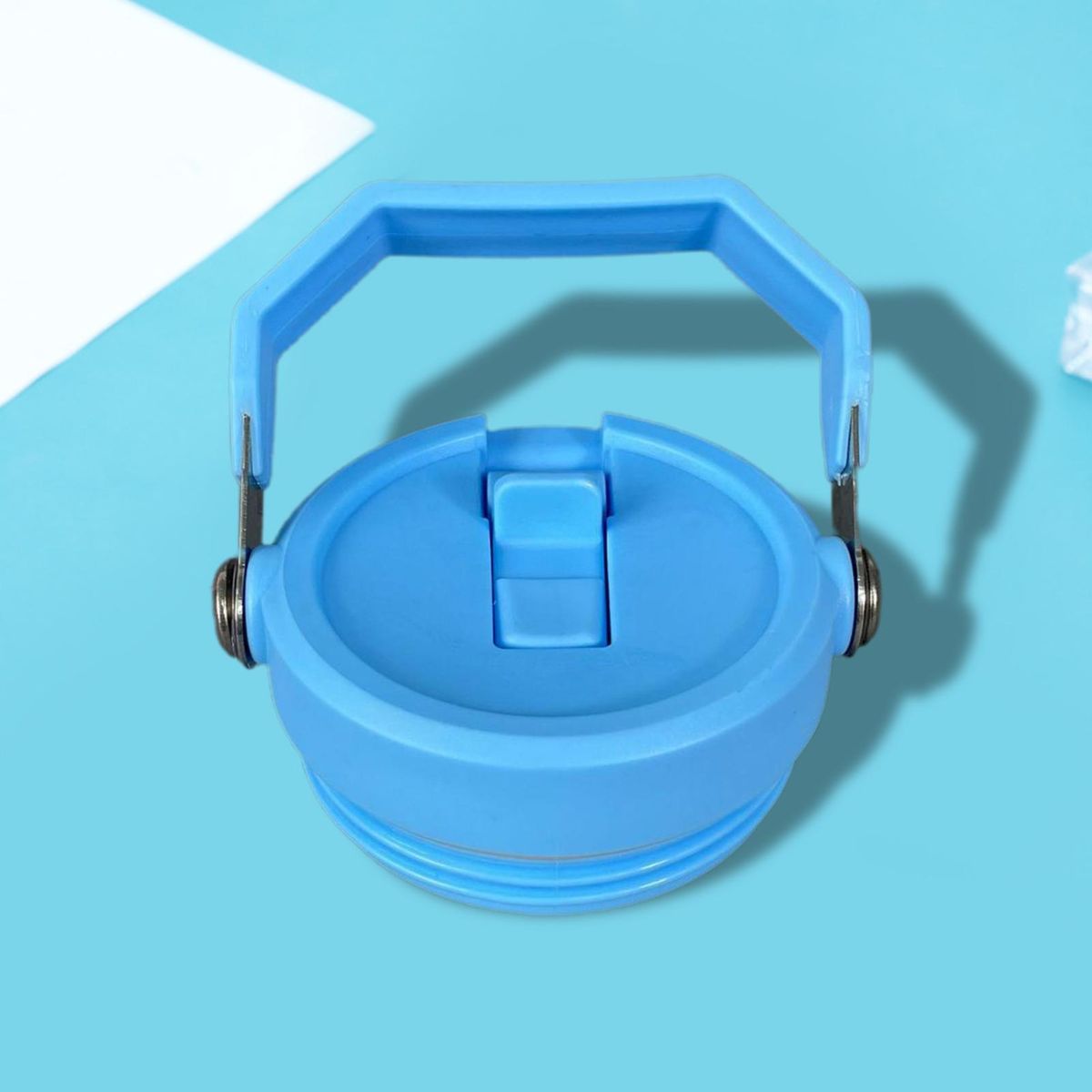 Portable Handle Tumbler Lid Leak Proof Splash Resistant for 2030oz Sky Blue