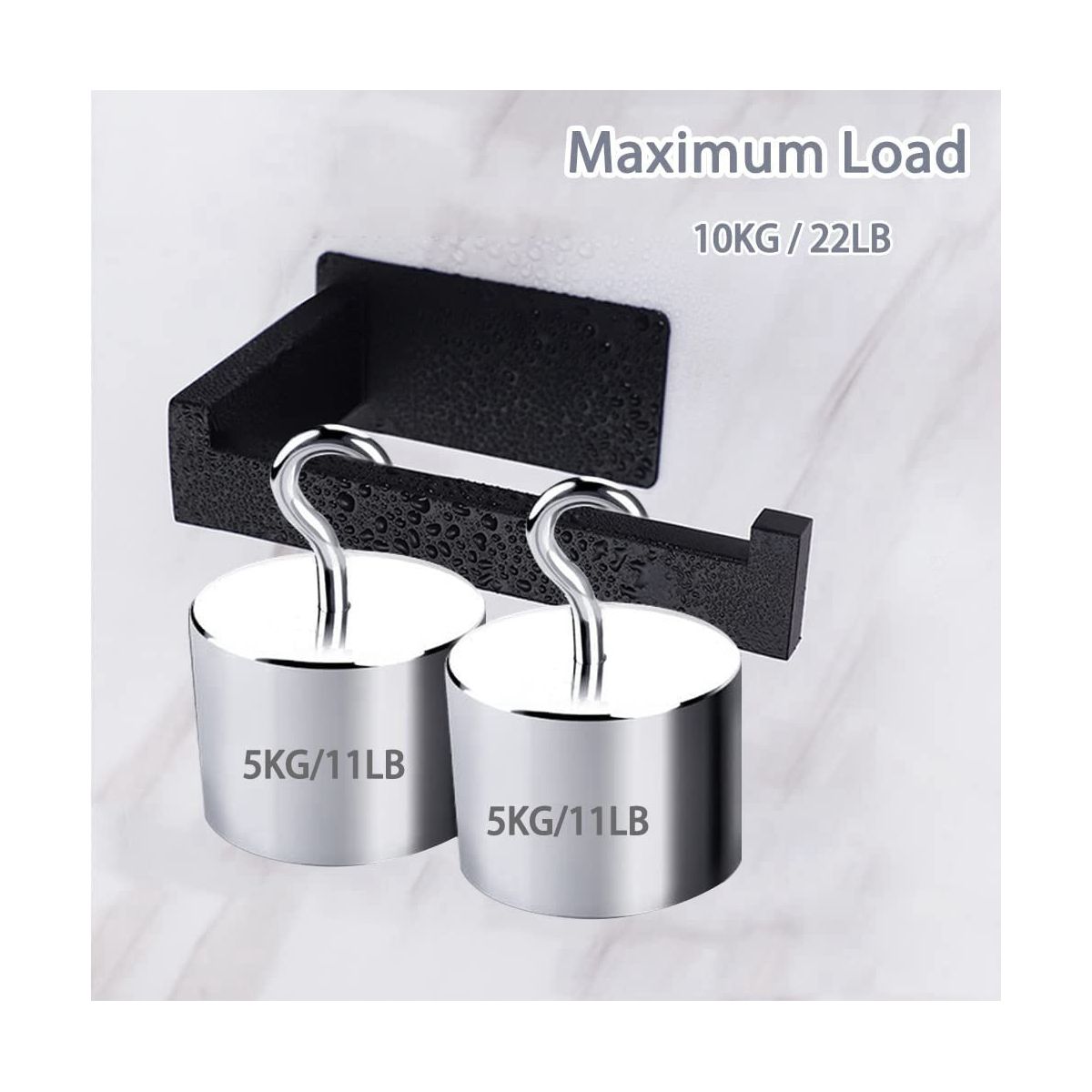 Toilet Paper Holder No Drilling Toilet Paper Holder Black 3