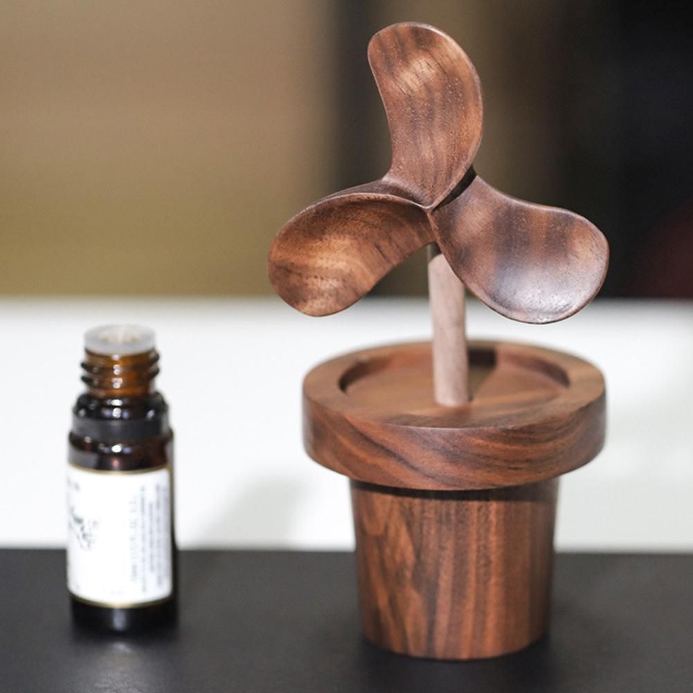 Creative Windmill Essential Oil Diffuser Wood Essential Oil