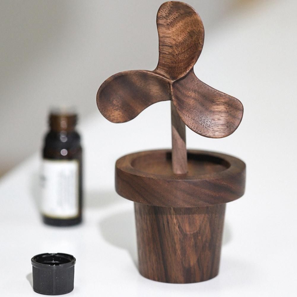 Creative Windmill Essential Oil Diffuser Wood Essential Oil
