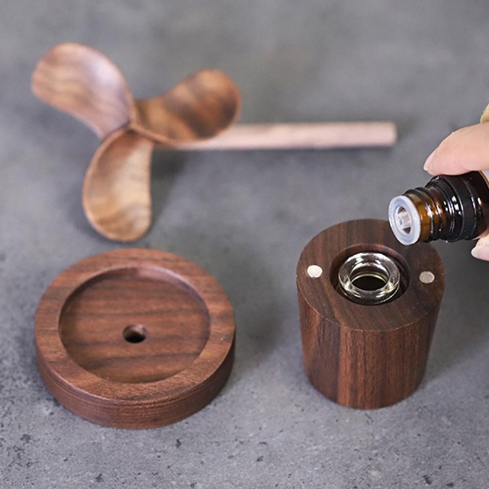 Creative Windmill Essential Oil Diffuser Wood Essential Oil
