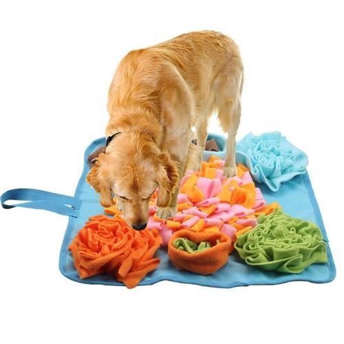 Snuffle Mat For Dogs Large Feeding Pad Interactive Puppy Puzzle Toy Pet Nosework Training Play Mats For Stress Relief