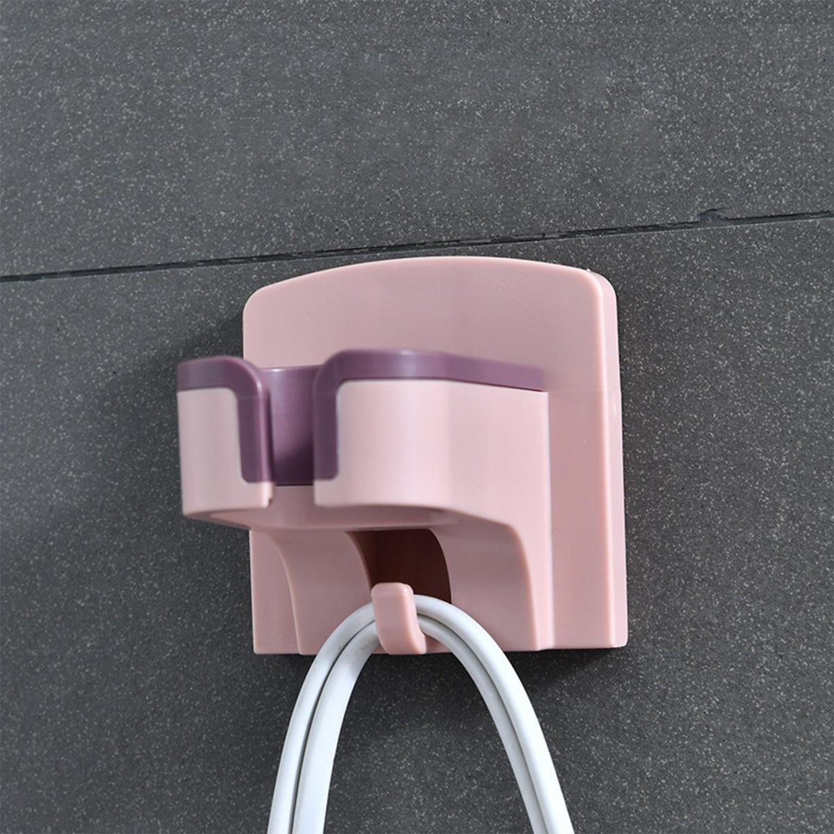 Hair Dryer Holder Organizer Bracket Stand Hairdryer Shelf Salons Pink